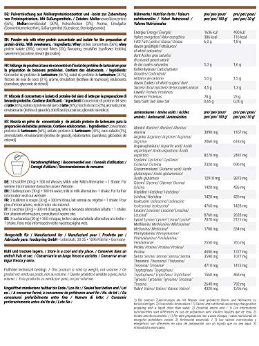 foodspring Proteína Whey, Sabor Coco, 750g, 100% proteína de suero de leche, Proteína en polvo para el desarrollo muscular