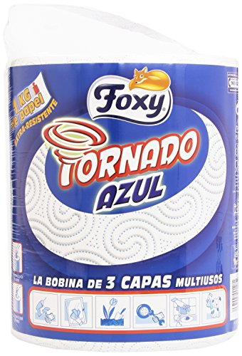 Foxy 1460155 - Tornado Azul - La bobina de 3 capas multiusos, Decorado - 1 rollo