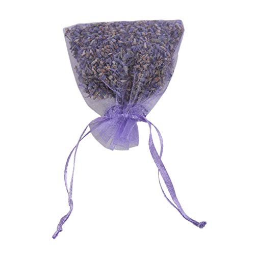 Fransande - Paquete de 15 paquetes de lavanda | Desodorante natural, bolsa floral secada, bolsa de perfume de lavanda a la más alta fragancia