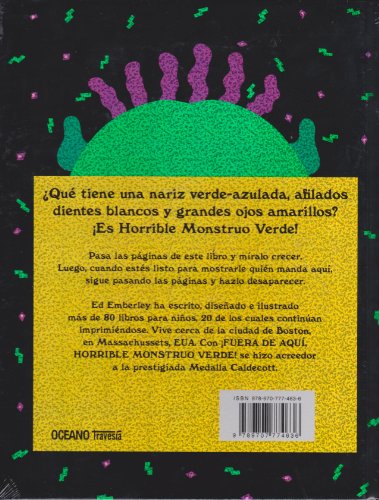 ¡Fuera de aquí, horrible monstruo verde!: Un clásico de la literatura contemporánea que ayuda a los más pequeños a controlar sus miedos (Primeras Travesías)