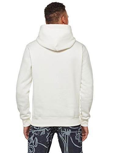 G-STAR RAW Applique Logo Hooded Sudadera con Capucha, Leche A971-111, Small para Hombre