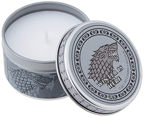 Game of Thrones: House Stark Scented Candle: Small, Mint (Scented Tin Candle Small Pine)