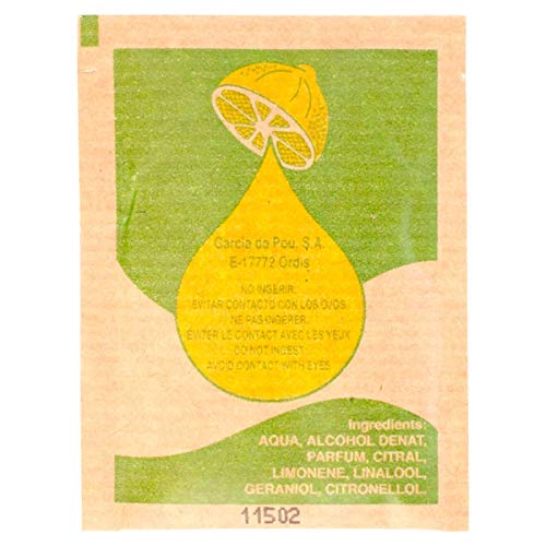 García de Pou 221.77 Toallitas Refrescantes "Citron" Kraft 6X8 Cm Natural Celulosa (pack de 500)