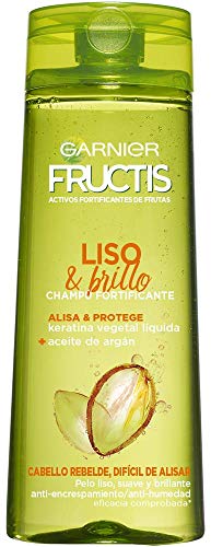 Garnier Fructis Liso & Brillo Champú Pelo Liso, Rebelde o Difícil de alisar - 360 ml