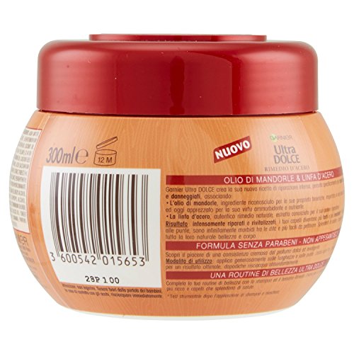 Garnier Ultra Dolce - Bálsamo reparador intenso al arce, 200 ml Máscara