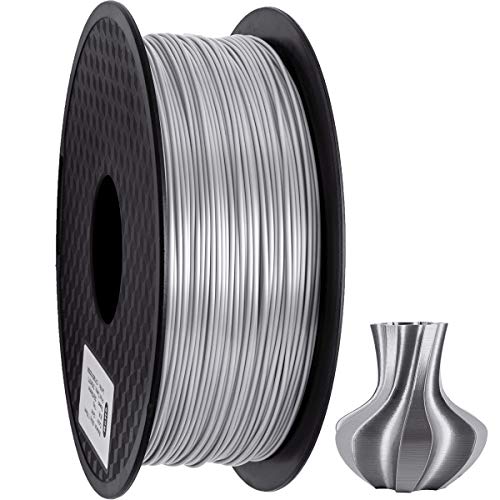 GEEETECH PLA Filamentos 1.75mm Plata Seda, impresora 3D Impresora Filamento PLA 1KG Carrete