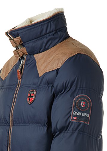 Geographical Norway Abraham - Chaqueta de invierno acolchada para hombre, talla S-5XL azul marino L