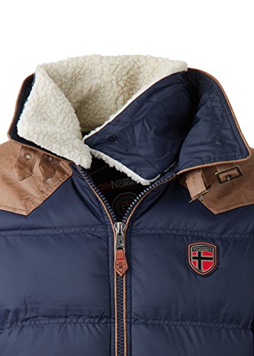 Geographical Norway Abraham - Chaqueta de invierno acolchada para hombre, talla S-5XL azul marino L