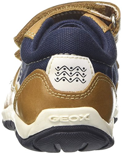 Geox B Shaax A, Zapatillas para Bebés, Beige (Caramel/Navy), 24 EU