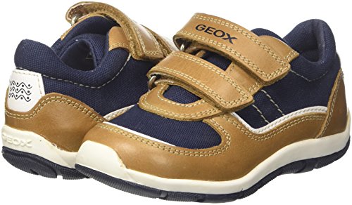 Geox B Shaax A, Zapatillas para Bebés, Beige (Caramel/Navy), 24 EU