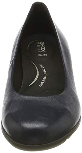 Geox Women's D NEW ANNYA MID A Closed Toe Heels, Blue (Navy C4002), 2.5 UK