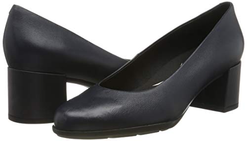 Geox Women's D NEW ANNYA MID A Closed Toe Heels, Blue (Navy C4002), 2.5 UK