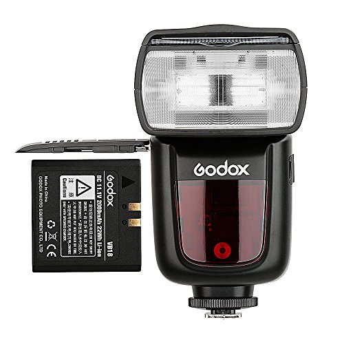 Godox V860II-C Flash Speedlite con Incorporado 2.4G con E-TTL Flash Automático + Li-on Batería + Flash Difusor Softbox para Canon 6D 50D 60D 1DX 580EX II 5D Mark II III