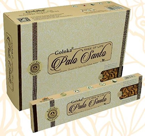 Goloka Palo Santo 15G 15 Varillas/Paquete, 12 Paquetes/Caja Precio es para la Caja