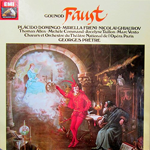 Gounod - Faust - orchestre du théâtre National de l'Opéra Geoges Prêtre - Placido Domingo - Mirella Freni - Nicolaï Ghiaurov - Thomas Allen Michèle Command - Jocelyne Taillon - Marc Vento lot de 4 disques EMI la voix de son maître avec coffret et livret -