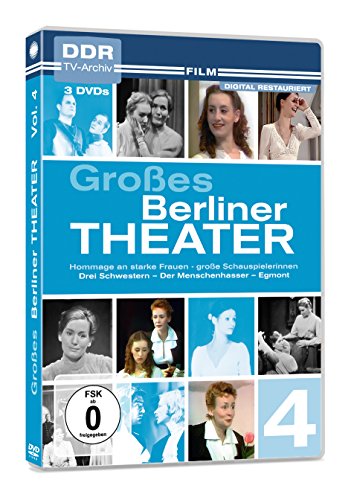 Großes Berliner Theater, Vol. 4: Hommage an starke Frauen - große Schauspielerinnen - Drei Schwestern - Der Menschenhasser - Egmont (DDR TV-Archiv) [Alemania] [DVD]