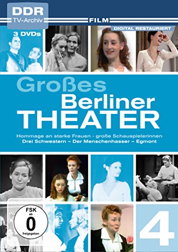 Großes Berliner Theater, Vol. 4: Hommage an starke Frauen - große Schauspielerinnen - Drei Schwestern - Der Menschenhasser - Egmont (DDR TV-Archiv) [Alemania] [DVD]
