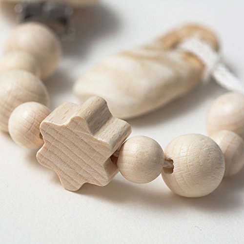 GRÜNSPECHT Naturprodukte 589-00 broche para chupete Madera Niño/niña - Broches para chupete (Madera, Imagen, Niño/niña, Madera)