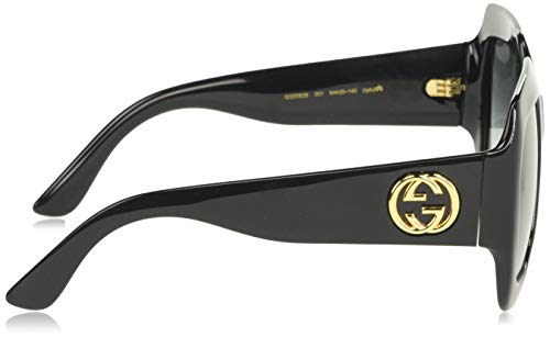 Gucci GG0097S 004 Gafas de sol, Amarillo (Yellow/Brown), 56 para Mujer