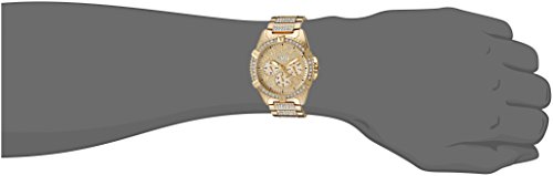 GUESS Men's Stainless Steel Multifunction Crystal Accented Watch, Color: Gold-Tone (Model: U0799G2)