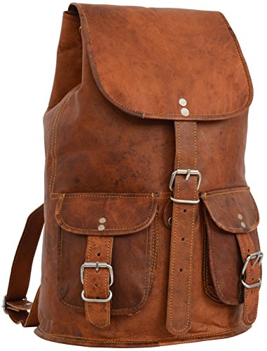 Gusti Cuero nature Barton Mochila Universidad Oficina Ciudad Retro Vintage Marrón M31