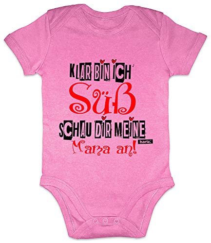 Hariz - Body de manga corta para bebé (12 – 18 meses), diseño con texto en inglés "Baby Bodies Schwanger Birthday"