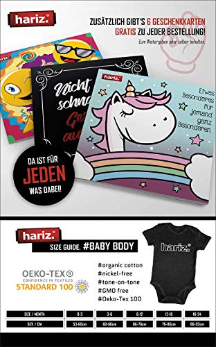 Hariz - Body de manga corta para bebé (12 – 18 meses), diseño con texto en inglés "Baby Bodies Schwanger Birthday"