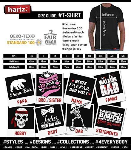 Hariz – Camiseta para hombre con texto en inglés "You Looked Better Online Sprüch", rojo, negro y blanco, incluye tarjeta de regalo Blanco L