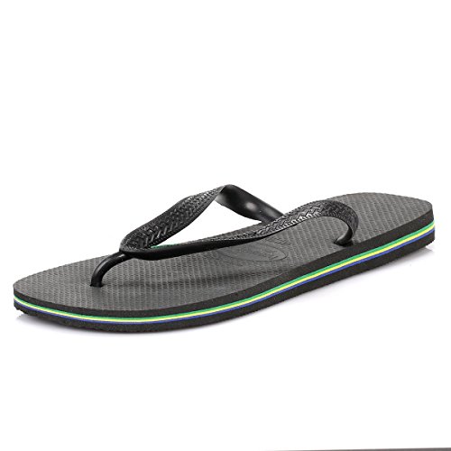 Havaianas Brasil, Chanclas Unisex Adulto, Negro (Black), 43/44 EU