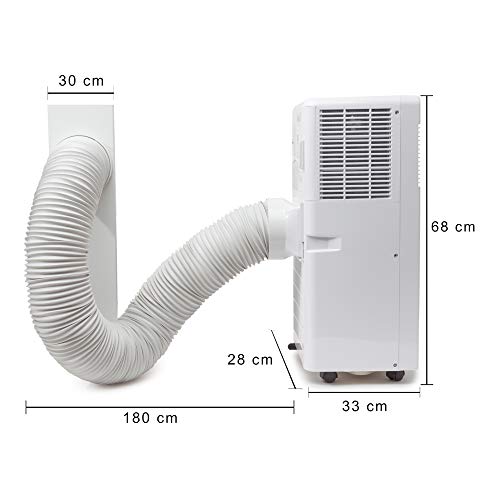 HAVERLAND IGLU-7 | Aire Acondicionado Portátil | 7000BTU | Bajo Consumo | 3 en 1 Enfría, Ventila y Deshumidifica | Mando a Distancia | Kit Ventana Incluido