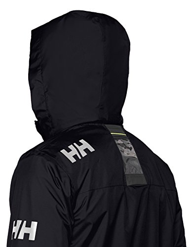 Helly Hansen Crew Hooded Midlayer - Chaqueta Impermeable, Cortavientos y Transpirable, con Forro Polar y Capucha Integrados, Hombre, Azul (597 Navy), XL