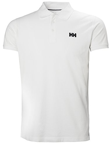 Helly Hansen TRANSAT Polo Polo, Hombre, Blanco (Blanco 001), Large (Tamaño del Fabricante:L)