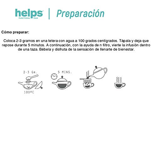 HELPS INFUSIONES - Té Rojo Pu Erh A Granel 100% Natural. Té Adelgazante, Diurético Y Quemagrasas. Bolsa A Granel De 100 Gramos.