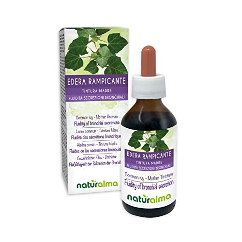 Hiedra común o Hiedra trepadora (Hedera helix) hojas Tintura Madre sin alcohol Naturalma | Extracto líquido gotas 100 ml | Complemento alimenticio | Vegano