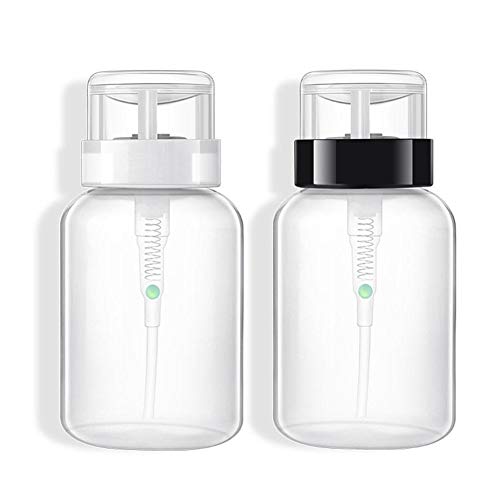 Househome 200 ML Mode portátil Touch Bomba, Bomba de removedor de Esmalte de uñas, Botella de plástico vacío de dispensador, Recipiente de cosmética de Botella vacío