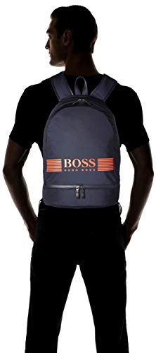 Hugo Boss Pixel_Backp Pock - Mochila para hombre (9 x 30 x 16,5 cm), color Azul, talla 9x30x16.5 cm (B x H x T)