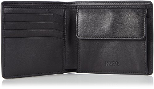 HUGO Subway 4 cc Coin 10143382 01 50312008_001 Herren Geldklammern, Schwarz (Black 001), 2 x 11 x 10 cm (B x H x T)