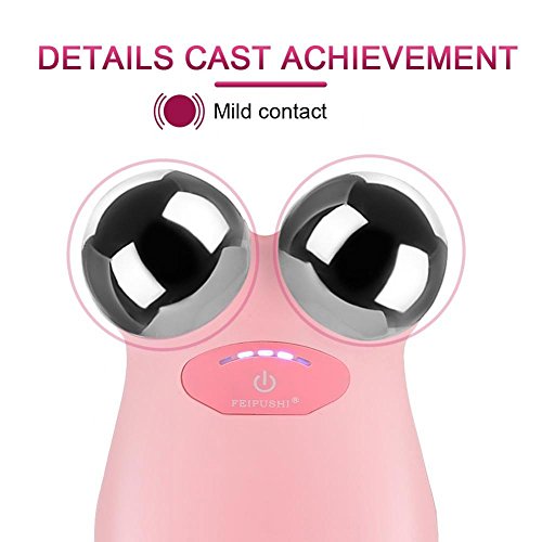 Instrumento de belleza facial Eléctrico Micro-corriente vibración Y Forma facial Masaje Cuerpo y Roller 3d, Masajeador Lifting Facial eliminar las arrugas de la piel facial