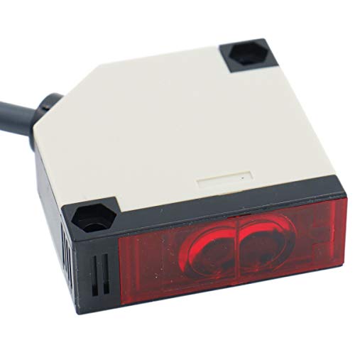 Interruptor fotoeléctrico de Heschen E3JK-R4 M1 CA 90 – 250 V CA con iluminación y detección a 4m de distancia, con panel reflector. 