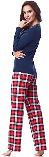 Italian Fashion IF Pijama Camiseta y Pantalones Mujer D493N3C1 0223 (Azul Azul Marino, M)