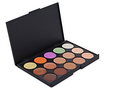 JasCherry 15 Colores Corrector Camuflaje Paleta de Maquillaje Cosmética Crema #3