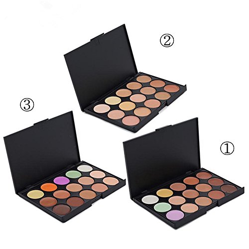 JasCherry 15 Colores Corrector Camuflaje Paleta de Maquillaje Cosmética Crema #3