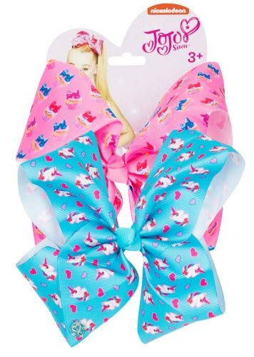 JoJo Siwa JJS-001-TRU Double Bow Set Pink Cupcakes Unicorn Love Hearts