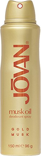 Jovan Musk Oil Gold desodorante en espray, 150 ml