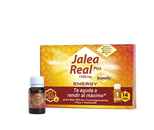 JUANOLA Jalea Energy, Complemento alimenticio con jalea real fresca, 14 Viales