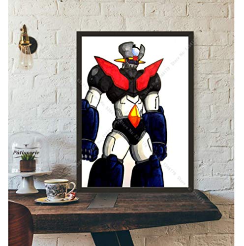 JYSHC Impresión De Póster Mazinger Z 2017 Anime Japonés Comic Wall Art Canvas Picture Living Home Room Decor Ky18Ct 40X60Cm Sin Marco