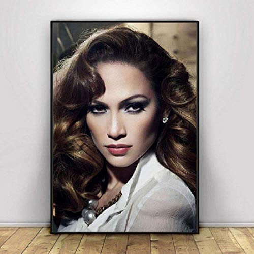 JYSHC Imprimir En Lienzo Jennifer Lopez (Jennifer Lopez) Impresiones Murales Imagen En Lienzo Carteles Decoración para El Hogar Nv107Yz 40X60Cm Sin Marco