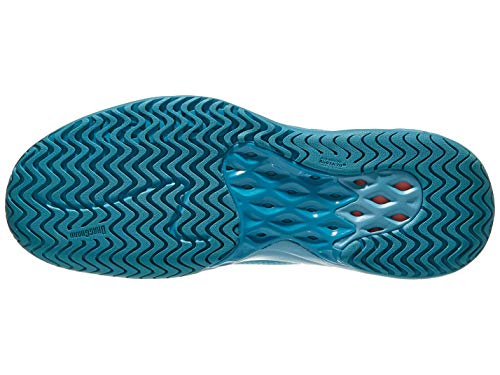 K-Swiss Performance Aero Knit, Zapatillas de Tenis para Hombre, Azul (Algiers Blue/Black/Soft Neon Orange 476), 45 EU
