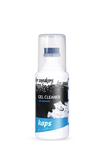 Kaps Limpiador de Gel para Zapatillas y Calzado Informal con Aplicador de Brocha, para Cuero Textil Ante Nobuck Lona, Sneakers Gel Cleaner