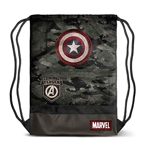 Karactermania Captain America Army-sacca Storm Bolsillo Suelto para Mochila 48 Centimeters Multicolor (Multicolour)